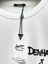 NEW タグ付き新品　DENHAM x LASER 3.14 デンハム レーザー コラボ ロゴTシャツ XS　メンズ　 TEE HCJ　White(ホワイト)_画像5