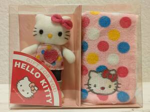 [ unopened ] Sanrio Hello Kitty legs length soft toy mascot & small towel set 