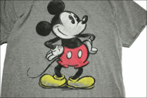 【M】 DISNEY MICKEY ディズニー ミッキーマウス Tシャツ グレー ビンテージ ヴィンテージ USA 古着 オールド IB1209_画像3