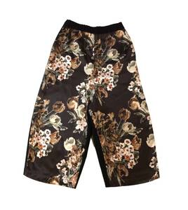 JUNYA WATANABE COMME des GARCONS Junya Watanabe Comme des Garcons AD2019 floral print switch Easy pants wide pants black / tea XS (ma)