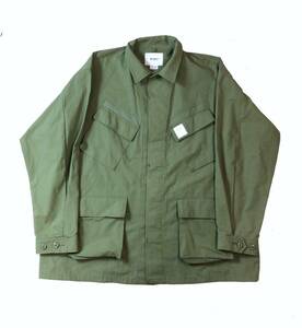 美品 WTAPS ダブルタップス JUNGLE 02 RIPSTOP ジャングルファティーグジャケット シャツ ミリタリー リップストップ オリーブ 04