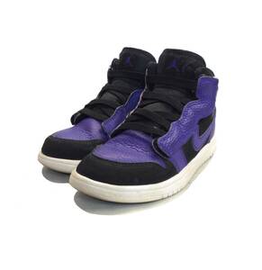 NIKE ナイキ JORDAN MID ALT ジョーダン スニーカー ブラック/パープル系 キッズ 19cm 