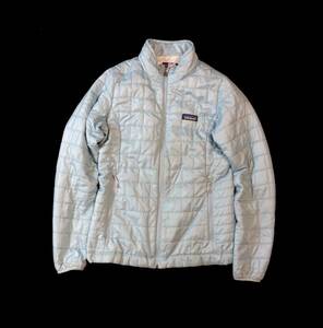 PATAGONIA パタゴニア プリマロフト 中綿ジャケット ブルゾン 水色 ナイロンジャケット WOMENS XS レディース (ma)