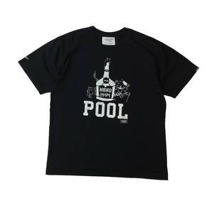 NEIGHBORHOOD Neighborhood POOL short sleeves T-shirt cut and sewn black black postage 250 jpy (ma)