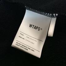 美品 WTAPS ダブルタップス クラスパー セーター コットン スウェットカーディガン ジャケット ブラック 黒 04_画像8