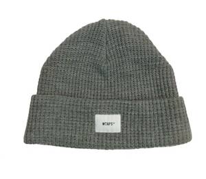 WTAPS ダブルタップス BEANIE 03 WOAC ビーニー ニット帽 帽子 ニットキャップ ワッチキャップ グレー アクリル/ウール 送料250円 