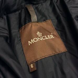 MONCLER モンクレール ダウンコート ダウンジャケット ブラック 黒 ナイロン フード/ファー取り外し可能 レディース 6 (ma)の画像8