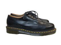 未使用 Dr.Martens ドクターマーチン COMME des GARCONS HOMME DEUX コムデギャルソンオムドゥ 英国製 ブーツ ウイングチップ 4ホール UK8_画像3