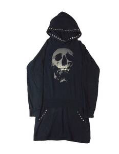  Hysteric Glamour HYSTERIC GLAMOUR Skull клубника тренировочный Parker One-piece заклепки футболка черный женский F (ma)