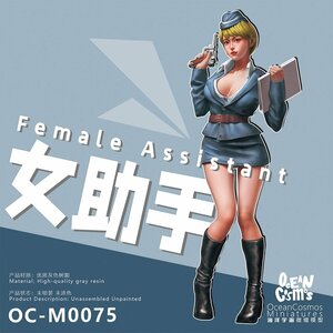 【送料無料】1/12 女性助手 秘書官 軍 ガール H122mm ミニチュア フィギュア プラモデル ガレージキット 未塗装 未組立