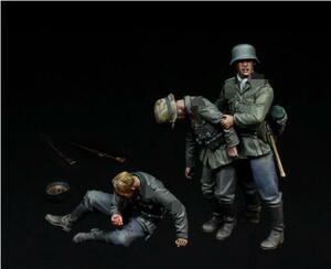 1/35 フィギュア 負傷 兵士 戦場 ミニチュア 未組立 未塗装