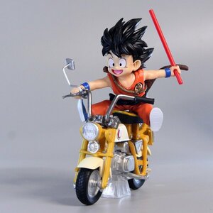 [Бесплатная доставка] Драконский мяч Дракон Ball Son Goku Bike Manga -стиль около 15 см.