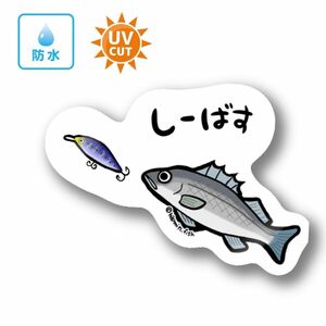 021 シーバス【防水&UVカット】釣り好きステッカー☆