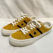 CONVERSE コンバース STAR & BARS CLOGS スター＆バーズ クロッグ スニーカー サイズ25.０cm 61/2 スエード ゴールド サンダル_画像2