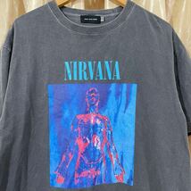 GOOD ROCK SPEED グッドロックスピード NIRVANA SLIVER Tシャツ サイズM ブラック ピグメント加工 バンT_画像3