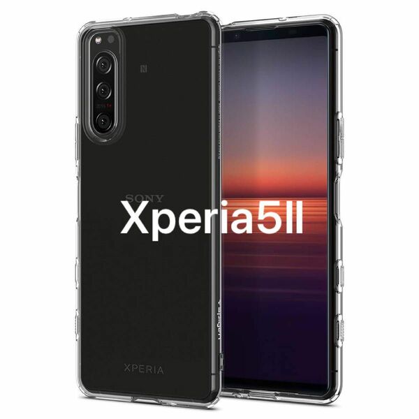 Spigen Xperia 5 II ケース ストラップホール付き 対応 [ SO-52A SOG02 ] TPU ソフトケース