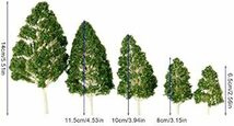 樹木 モデルツリー 樹木模型 木 鉢植え用 鉄道模型 風景 モデル トレス 情景コレクション ジオラマ 建築模型 電車模型 5個入_画像2