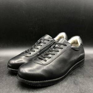 M2050 unused ASAHI Asahi medical walk sneakers shoes side fastener lady's 24.0cm EEE black black 