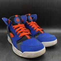 M2639 良品 NIKE ナイキ AIR FLIGHT HUARACHE NEW YORK KNICKS エア フライト ハラチ ニックス メンズ US8/26.0cm ブルー 705005-400_画像2