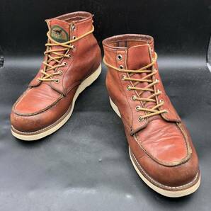 M2641 半円犬タグ 96年製 REDWING レッドウィング 875 アイリッシュセッター モックトゥ ワークブーツ 9.5 E 27.5cm相当 ブラウンの画像3