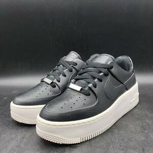 M2679 美品 NIKE ナイキ AIR FORCE 1 エアフォース ローカット 厚底 スニーカー レディース US6/23.0cm ブラック 黒 シューズ AR5339-002