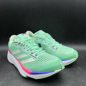 M2689 良品 adidas アディダス ADIZERO SL アディゼロ ランニングシューズ スニーカー レディース US7.5/24.5cm ミントグリーン GV9090の画像2