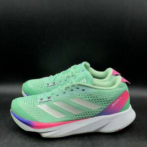 M2689 良品 adidas アディダス ADIZERO SL アディゼロ ランニングシューズ スニーカー レディース US7.5/24.5cm ミントグリーン GV9090の画像4