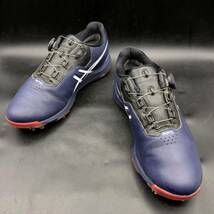 M2717 asics アシックス GEL-ACE PRO4 ゲル エース BOA ボア ゴルフシューズ スパイクシューズ メンズ US8.5/26.5cm ネイビー 1113A002_画像3