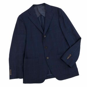 m514-61 blazer's bank.com ブレザーズバンク REDA社製 SUPER110's ウール テーラード ジャケット 上着 羽織 ネイビー メンズ 175㎝-6Drop