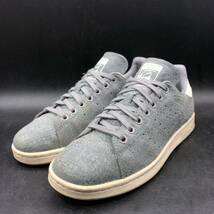 M2735 adidas アディダス STAN SMITH スタンスミス ローカット スニーカー レディース US7.5/24.5cm グレー 総柄 シューズ S77345_画像1