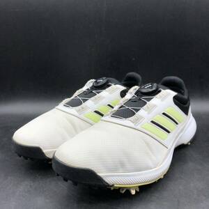M2756 adidas Adidas Traxion Lite BOA 2.0 туфли для гольфа шиповки обувь мужской US7.5/25.0cm белый neon желтый боа 