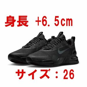 ナイキ AIRMAX ALPHA TRAINER（エアマックス　アルファ　トレーナー）黒色（26）