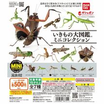 いきもの大図鑑ミニコレクション 昆虫02 オオカマキリ（緑）_画像2