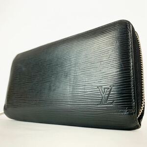 1円〜美品◆ルイヴィトン LOUIS VUITTON メンズ エピ ジッピーウォレット ラウンドファスナー ノワール 黒 長財布 小銭入れ ジップ レザー