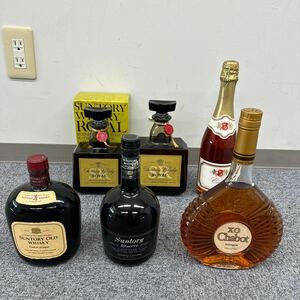 4 サントリー ROYAL SUNTORY OLD リザーブ Chabot XO ウイスキー ブランデー まとめて