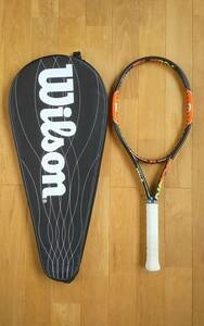 【美品】ウィルソン Wilson BURN バーン 95　G2　テニスラケット　付属ケース付き　錦織圭