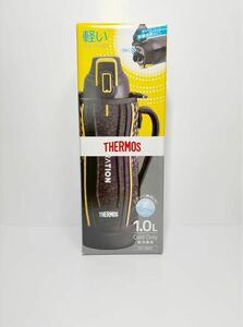 【新品・未開封品】THERMOS 真空断熱スポーツボトル 1.0L（ブラックオレンジ）FHT-1001F BKOR