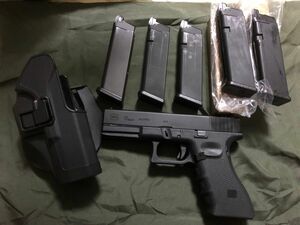 ARMY G17 グロック17 Gen4 BK アルミスライド GBB ガスブローバック リアル刻印