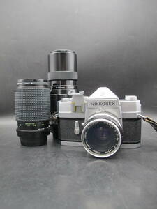 Nikon ニコン NIKKOREX 一眼レフ フィルムカメラ 本体/NIKKOR-Q・C Auto 1：4 ｆ＝200㎜ レンズ 他