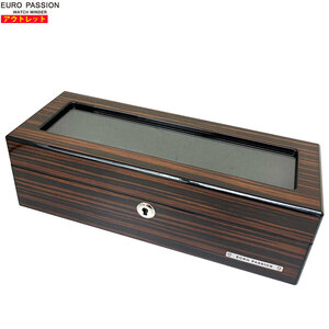  outlet! euro passion FW-556EB watch collection box 5ps.@ storage clock storage men's lady's new goods 