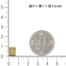 新型に変わるため、在庫処分！ K18 ダイヤ 1Pプレート9 ペンダントトップ ダイヤモンド 五光留め 18金 チャーム 喜平 50g 専用 ori24_画像5