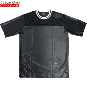カルバンクライン 新品・アウトレット 半袖 Tシャツ Lサイズ 4MT9K228 007 BLACK 黒 メンズ クリックポストで送料無料