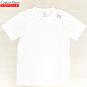 カルバンクライン 新品・アウトレット 半袖 Tシャツ Lサイズ 4MS9K219 100 WHITE 白 メンズ クリックポストで送料無料の画像1