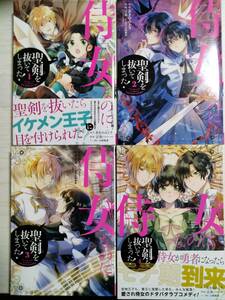 言炎「侍女なのに…聖剣を抜いてしまった！」全４巻 （ガンガンコミックスＯＮＬＩＮＥ） 原作：あきのみどり　＜2個口＞