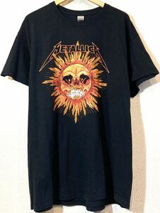 METALLICA☆MUSIC T-SHIRT☆バンドTシャツ☆ミュージック☆ビッグシルエット☆ビッグサイズ☆GILDAN☆USA☆メタリカ☆ビンテージ☆黒☆XL