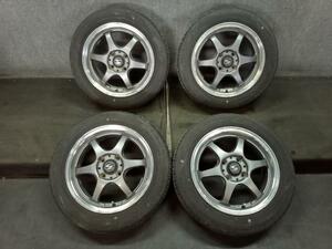 NCA919中古 S-HOLD 14×5J 4穴 PCD100 +42 タイヤホイール 155/65R14