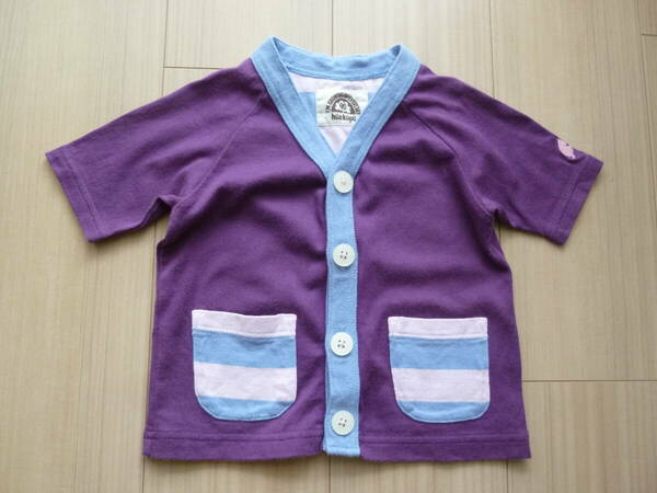 子供服（ベビー）　半袖カーデ（hua kupu フアクプ）　90サイズ