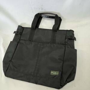 【中古 送料込】Eddie Bauer （エディー・バウアー）キャンバストートバッグ サイズ約30cm×38cm 長期保管品◆M0685