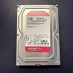 【中古】Western Digital WD Red Plus NASハードディスクドライブ3.5インチ 1TB WD10EFRX (使用時間2259h)