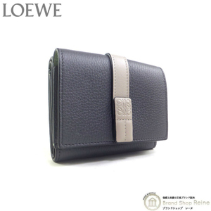 ロエベ （LOEWE） ストラップ トライフォールド コンパクト 三つ折り 財布 C660TR2X01 ANTHRACITE×GHOST（新品）